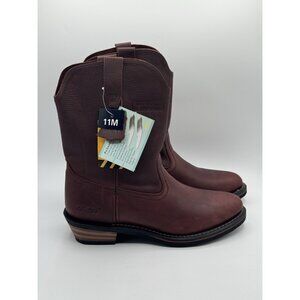 Adtec Men's Ranch Wellington Western Work Boots Brow Genuine Leather 11 M New